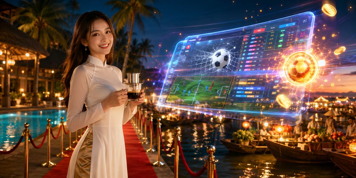 Phong cảnh Mũi Né với ánh sáng casino về đêm
